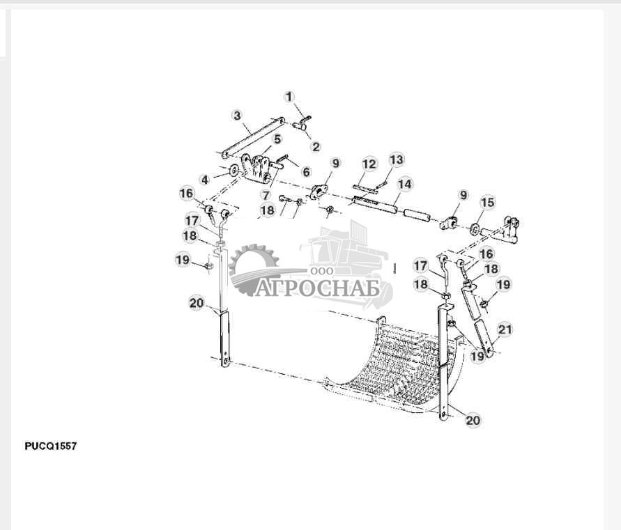 Подвеска подбарабанья 